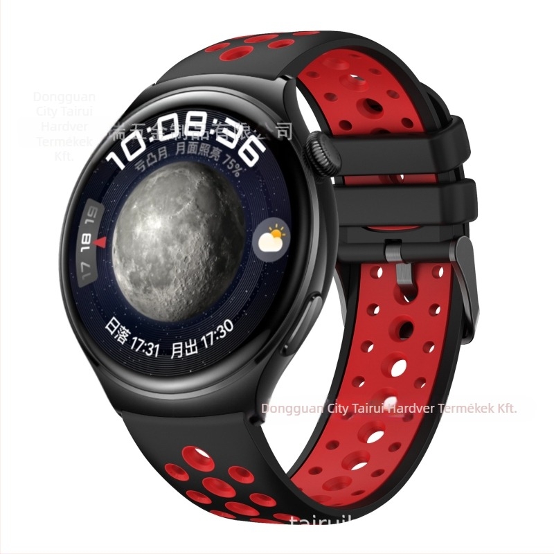 Huawei Watch 4/3-hoz szilikon szíj, stílus movement wind, csat pin buckle, tömege körülbelül 20 g