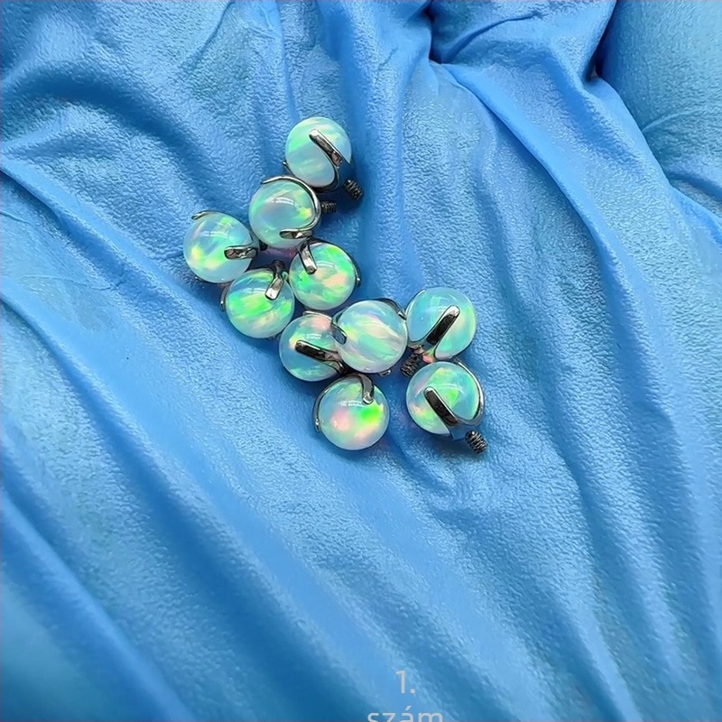 Lip nails fülcsontokra – titan ötvözet, polírozott, geometriai stílus, uniszex