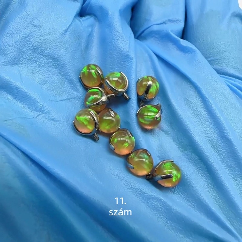 Lip nails fülcsontokra – titan ötvözet, polírozott, geometriai stílus, uniszex