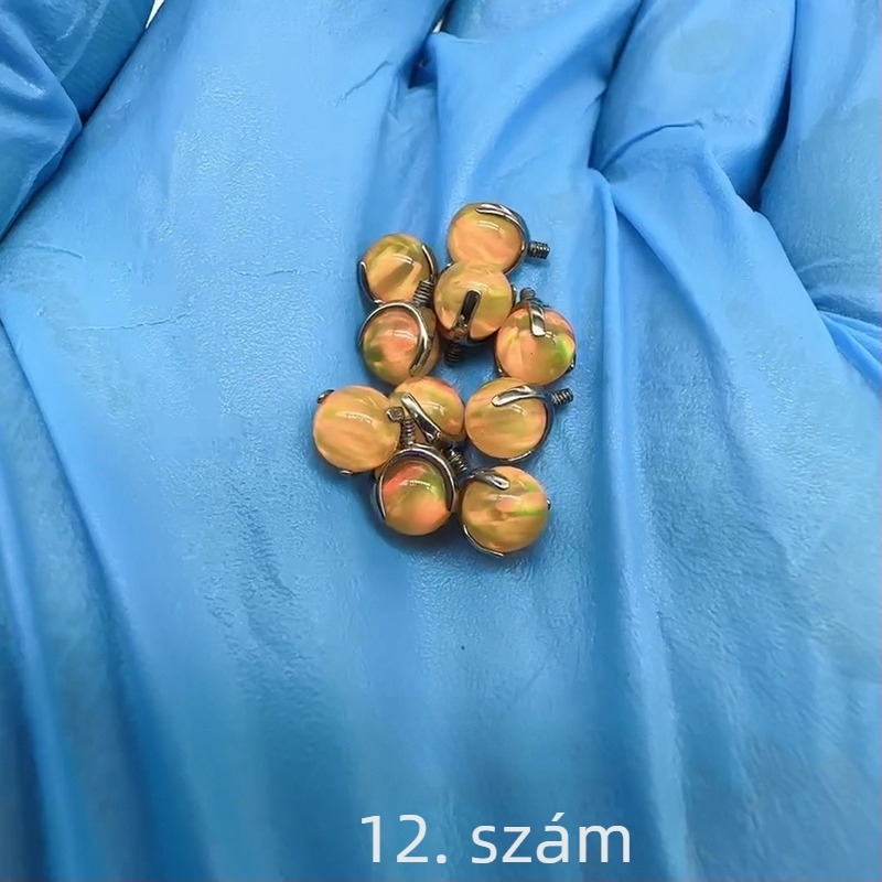 Lip nails fülcsontokra – titan ötvözet, polírozott, geometriai stílus, uniszex