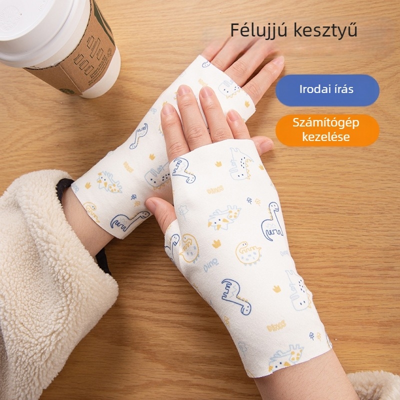 Félujjas kesztyűk télre – melegek, szélállóak, íráshoz és mindennapi használathoz, uniszex