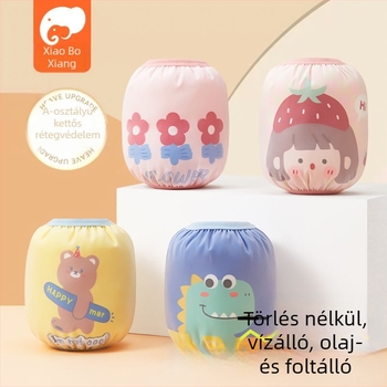 Gyerekek vízálló ujjvédők - egész éves (tél/ tavasz/ősz), Rajzfilm mintázat, Poliészter rost, 1–13 évesek, márka Wavelet Elephant