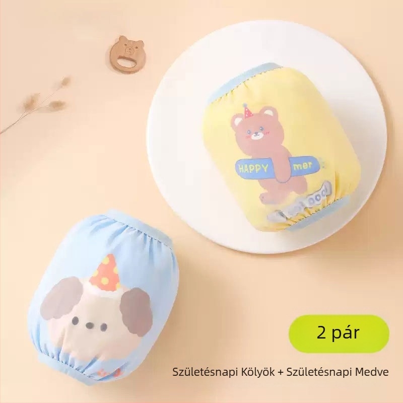 Gyerekek vízálló ujjvédők - egész éves (tél/ tavasz/ősz), Rajzfilm mintázat, Poliészter rost, 1–13 évesek, márka Wavelet Elephant