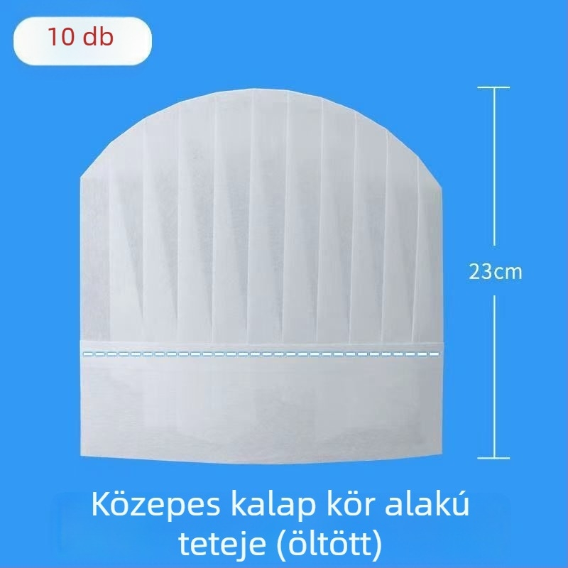 Eldobható szakácssapka, nem szövött anyagból, kupola alak, uniszex, konyhai sapka, tavasz 2022