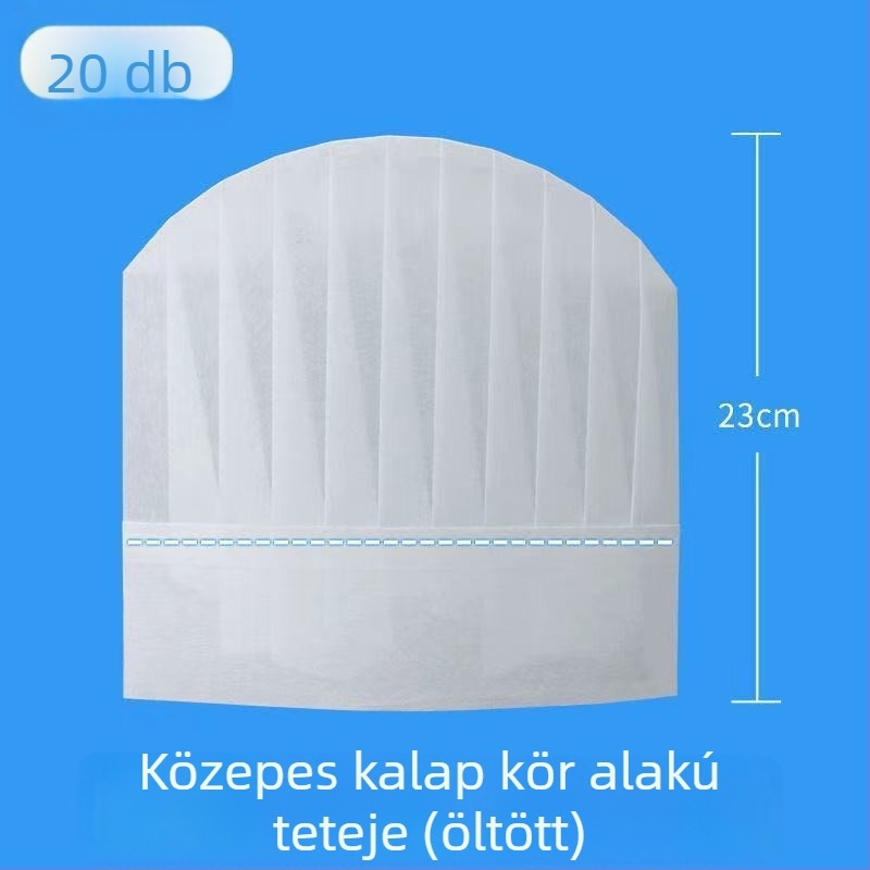 Eldobható szakácssapka, nem szövött anyagból, kupola alak, uniszex, konyhai sapka, tavasz 2022