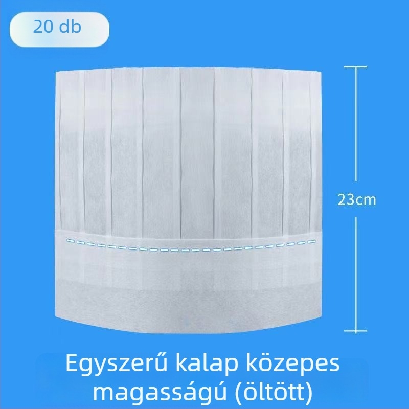 Eldobható szakácssapka, nem szövött anyagból, kupola alak, uniszex, konyhai sapka, tavasz 2022