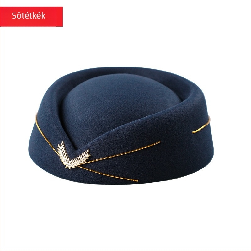 Női gyapjúfilcből készült sapka, elegáns stílus, ősz