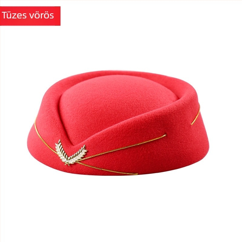 Női gyapjúfilcből készült sapka, elegáns stílus, ősz