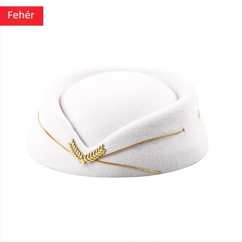 Női gyapjúfilcből készült sapka, elegáns stílus, ősz