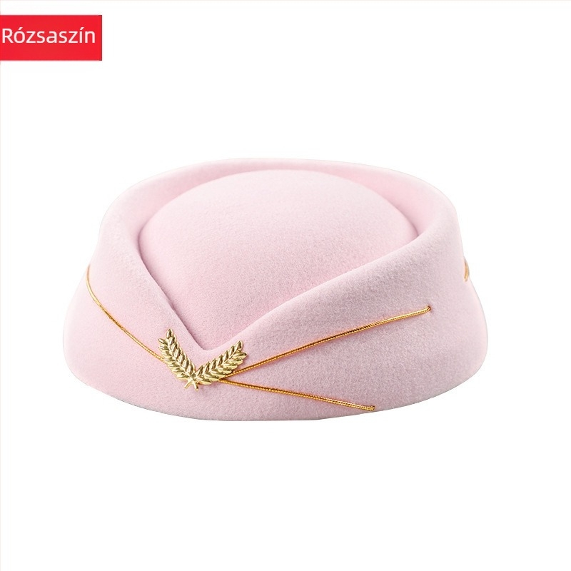Női gyapjúfilcből készült sapka, elegáns stílus, ősz