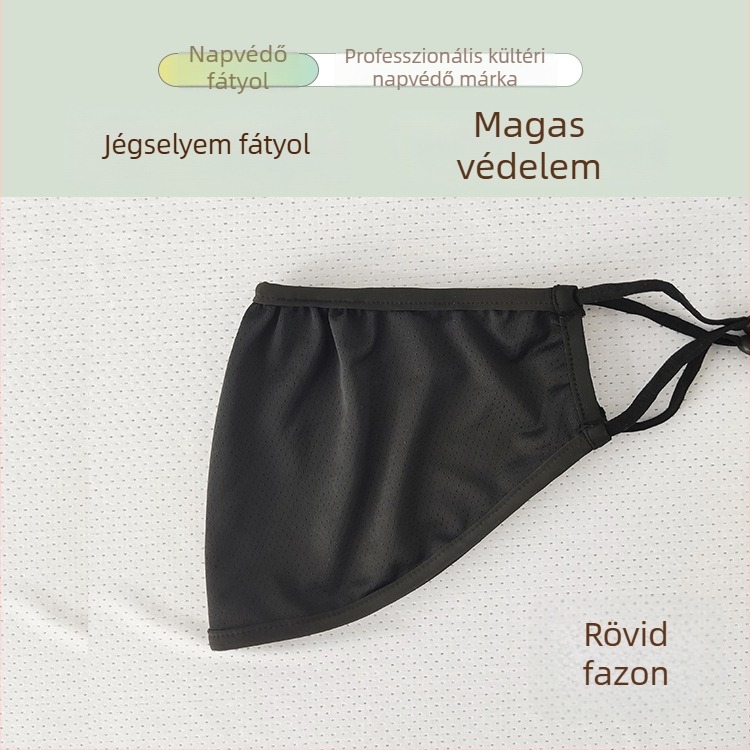 Új nyári UV-védett maszk Ice Silk jacquard anyagból, lélegző, kültéri használatra, egy rétegű, nőknek