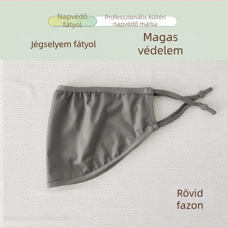 Új nyári UV-védett maszk Ice Silk jacquard anyagból, lélegző, kültéri használatra, egy rétegű, nőknek