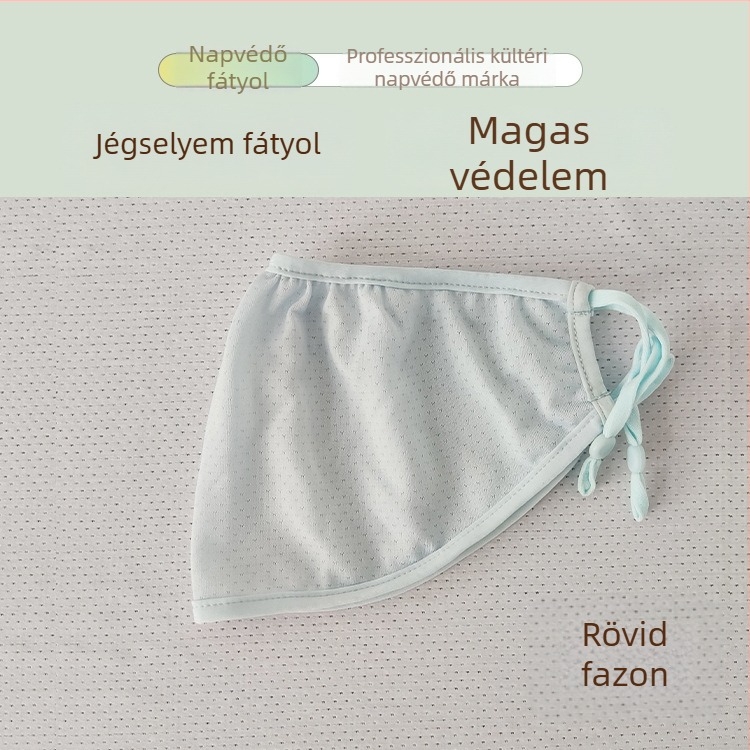 Új nyári UV-védett maszk Ice Silk jacquard anyagból, lélegző, kültéri használatra, egy rétegű, nőknek