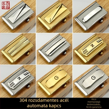 Acél övcsat automata zárással | Jie pin, belső viselethez, belső átmérő 3,55 cm