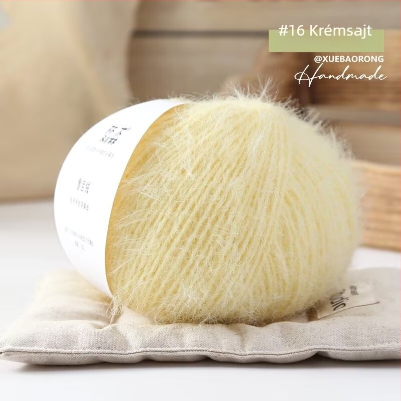 Kézimunkára szánt fonal — gyapjúkeverék, gyűrűs fonás (ring spinning), fonal-forma: csoport, termékkód Snow Baby Velvet