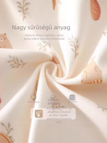Jingqi újszülött baba ruhái, pillangó mintás overál minden évszakra megfelelő, méret 52, 100% pamut, tavasz–ősz, Osztály A