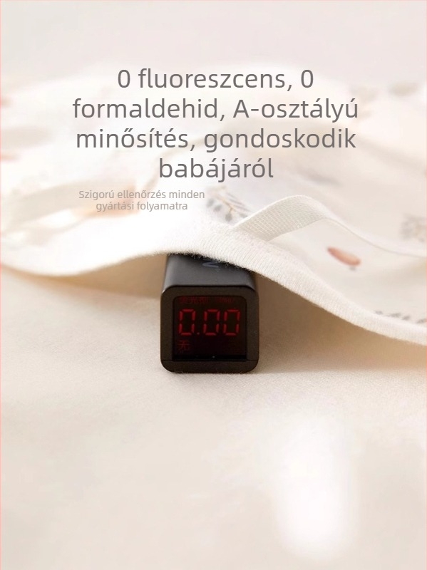 Jingqi újszülött baba ruhái, pillangó mintás overál minden évszakra megfelelő, méret 52, 100% pamut, tavasz–ősz, Osztály A