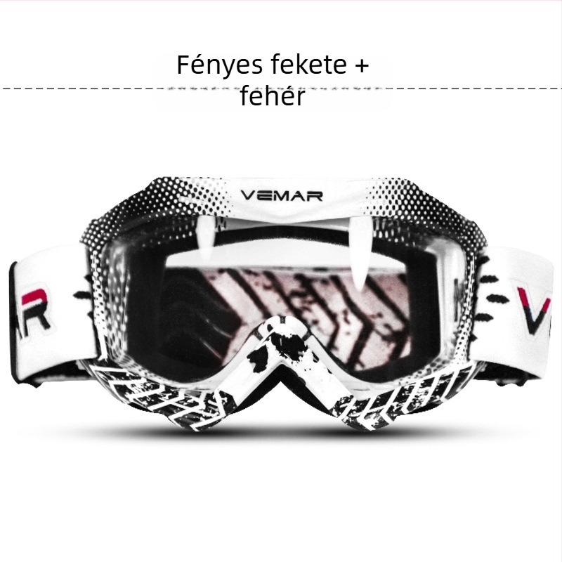 VEMAR Gyerekeknek motoros szemüveg – PC anyag, szélvédett, teljes keret, modell 1018A+U2573