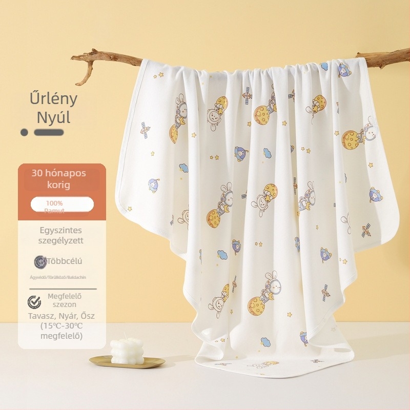 Újszülött extralarge, négy évszakos, vékony pamut swaddle kendő a babának