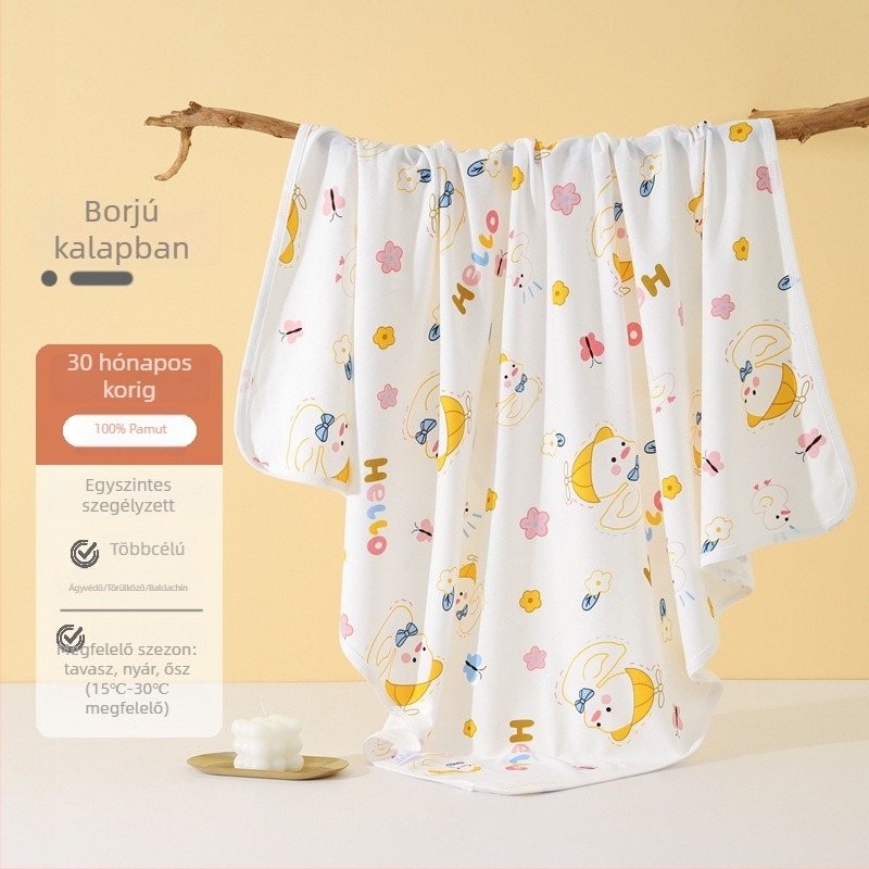Újszülött extralarge, négy évszakos, vékony pamut swaddle kendő a babának