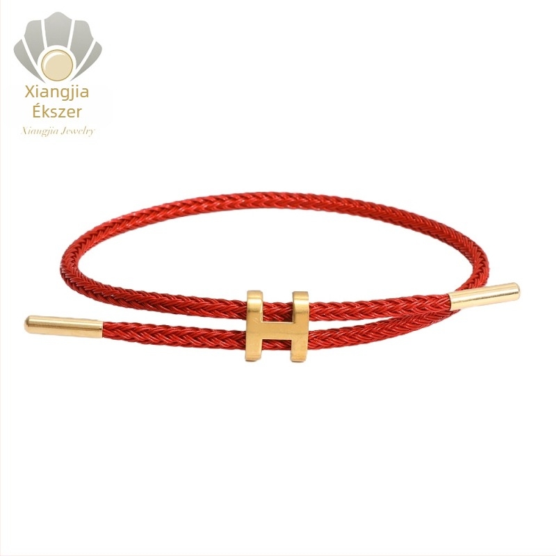 Geometriai alakú titánacél karkötő, elektroplating, uniszex, állítható