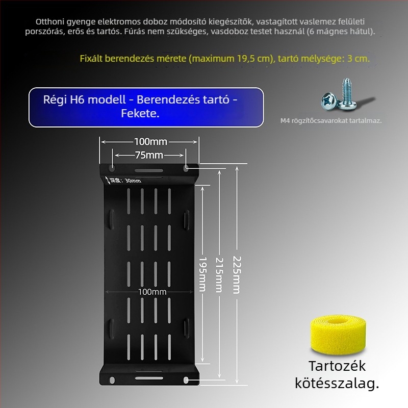 Otthoni gyengeáramú dobozhoz tartókeret – kompatibilis Huawei H6 routerrel és Q6 kapcsolóval, márkátlan