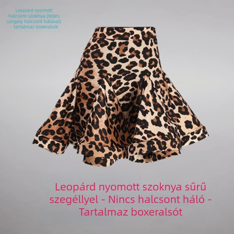 Latintánc edző készlet (felső középméretű ujjú és nagy lengő szoknya) – 2025 tavasz, PVC anyagú szövet, legfeljebb 30% tartalom, kínai stílus, irodalmi retro dizájn