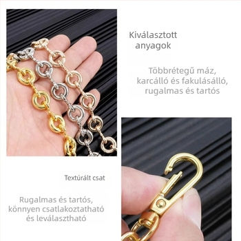 Geometriai mintázatú táska pánt — fém anyagú (Márka: Dingzhen; Anyag: Fém; Mintázat: Geometriai; Funkció: Tehercsökkentés; Kategória: Táska pánt)