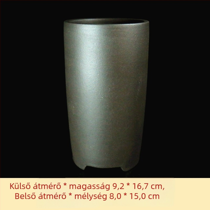 Lila agyagból készült orchidea-virágcserép, klasszikus stílus, különböző méretek