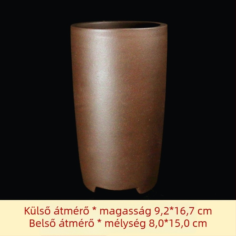 Lila agyagból készült orchidea-virágcserép, klasszikus stílus, különböző méretek
