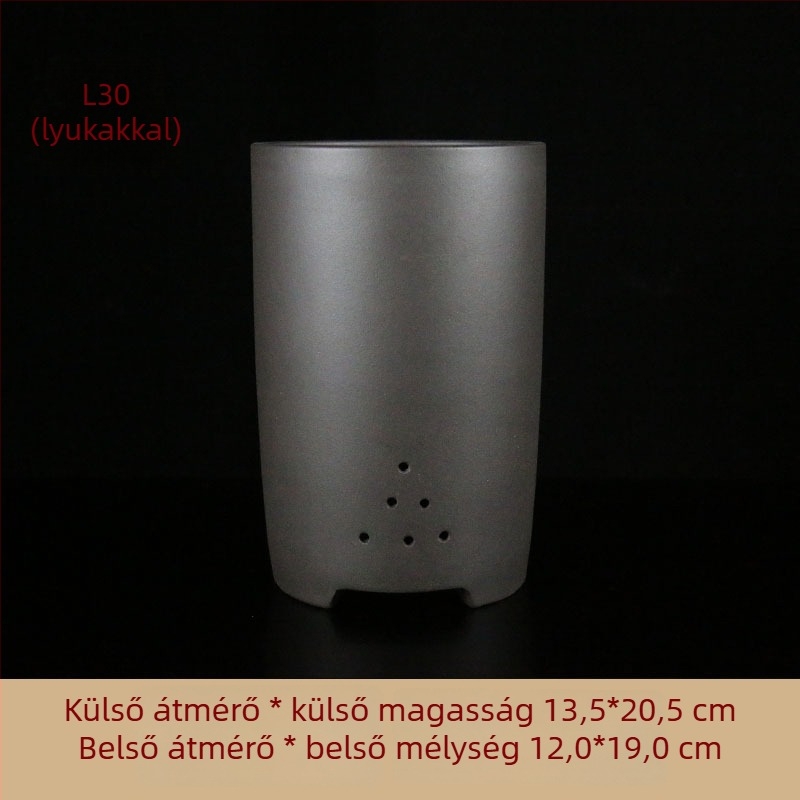 Lila agyagból készült orchidea-virágcserép, klasszikus stílus, különböző méretek