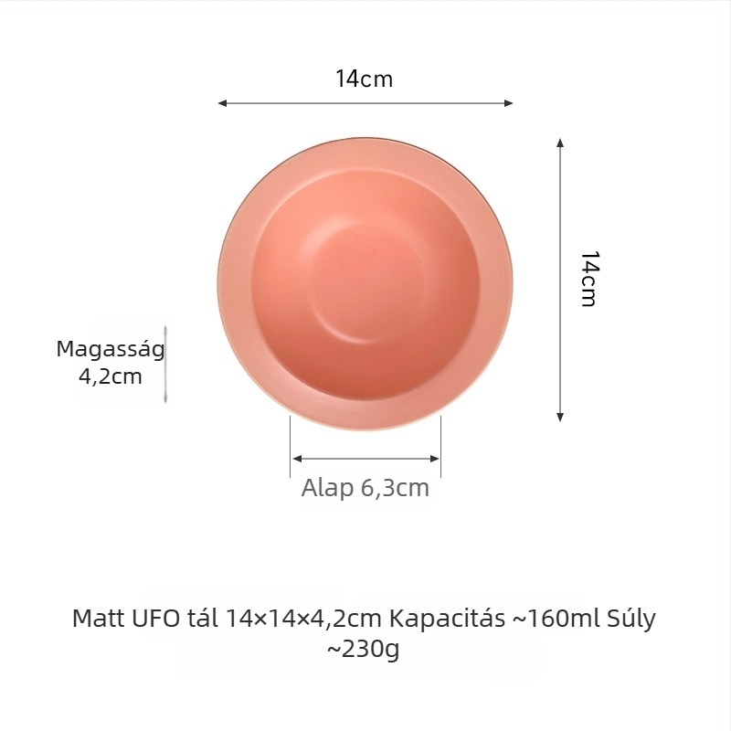 Kerámia macska etető tál repülő korong formájú élvédővel