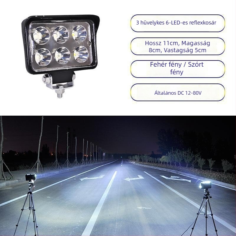 Kamion LED reflektor 12–24V anti-fog fény, Modell 1, Kompatibilis 1 modellel — Tianzhiba