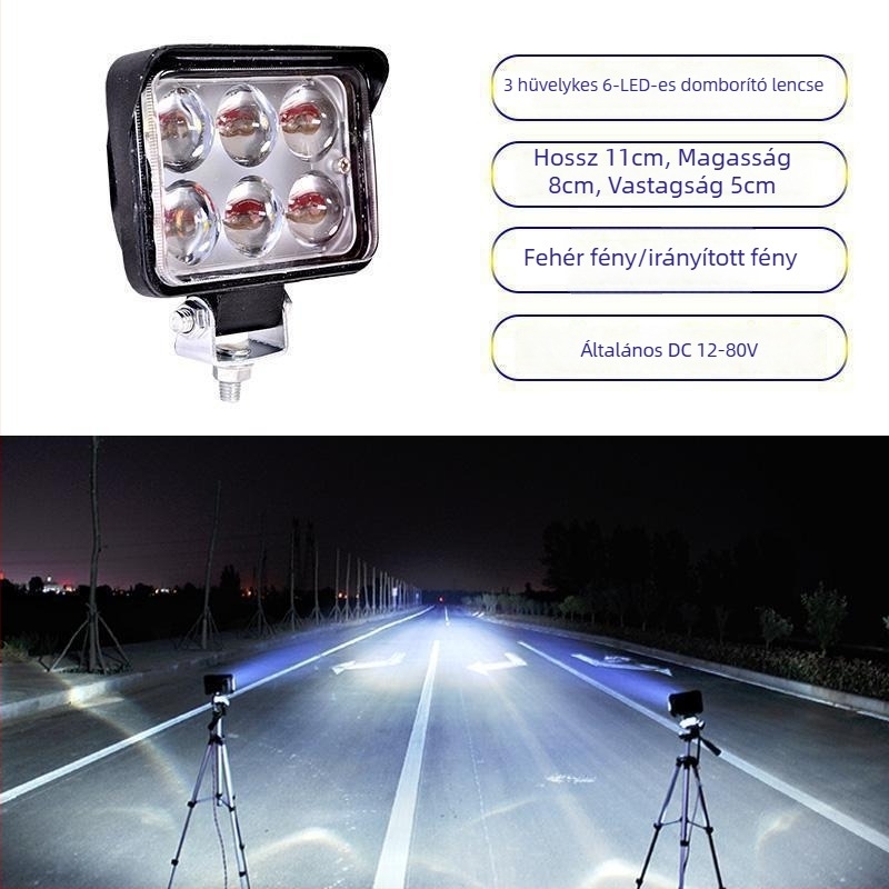 Kamion LED reflektor 12–24V anti-fog fény, Modell 1, Kompatibilis 1 modellel — Tianzhiba