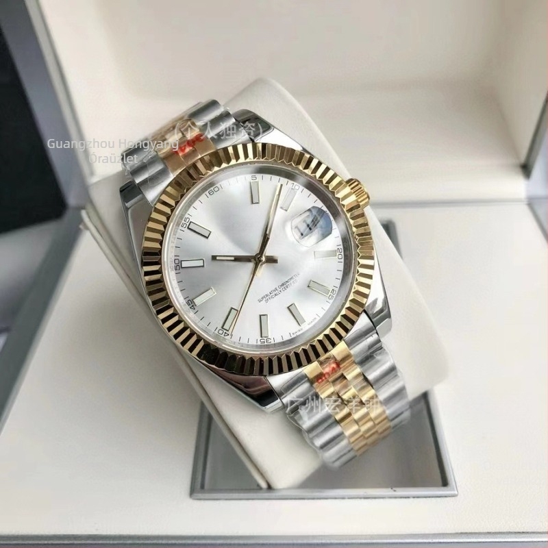 Daiska automata mechanikus óra, 904L rozsdamentes acél karkötő, férfi üzleti óra, 41 mm-es számlap, fénylő mutatók, naptár