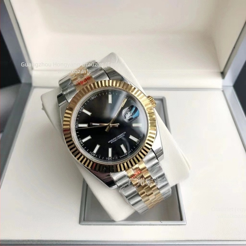 Daiska automata mechanikus óra, 904L rozsdamentes acél karkötő, férfi üzleti óra, 41 mm-es számlap, fénylő mutatók, naptár