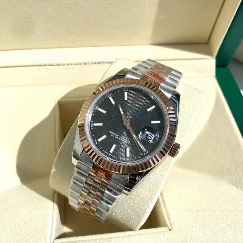 Daiska automata mechanikus óra, 904L rozsdamentes acél karkötő, férfi üzleti óra, 41 mm-es számlap, fénylő mutatók, naptár