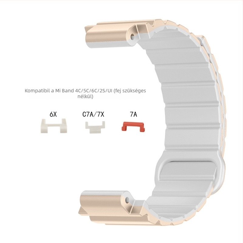 HW szilikon mágneses óraszíj gyerekeknek Mi Tu 4C/5C/6C/2S/U1/6X/C7A/7X órákhoz
