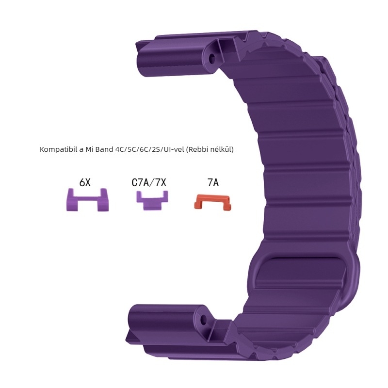HW szilikon mágneses óraszíj gyerekeknek Mi Tu 4C/5C/6C/2S/U1/6X/C7A/7X órákhoz
