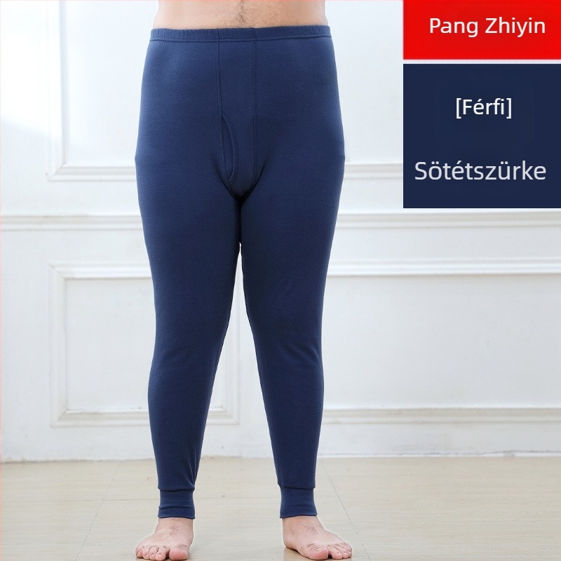 Uniszex hosszú termikus alsó 100% pamutból, méret XL, piros, meleg őszre