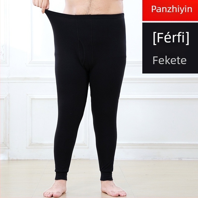 Uniszex hosszú termikus alsó 100% pamutból, méret XL, piros, meleg őszre