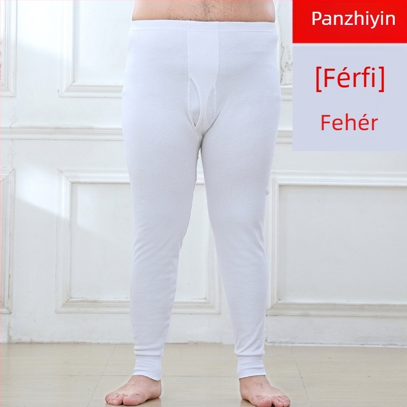 Uniszex hosszú termikus alsó 100% pamutból, méret XL, piros, meleg őszre