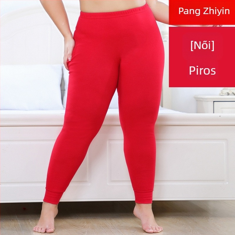 Uniszex hosszú termikus alsó 100% pamutból, méret XL, piros, meleg őszre