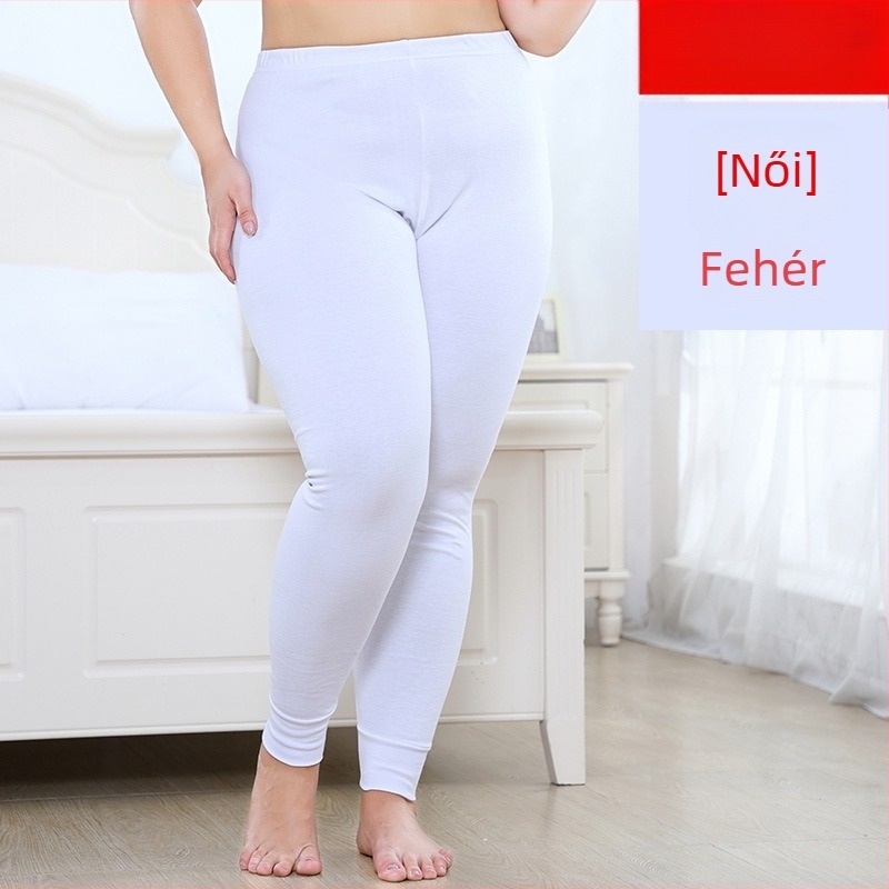Uniszex hosszú termikus alsó 100% pamutból, méret XL, piros, meleg őszre