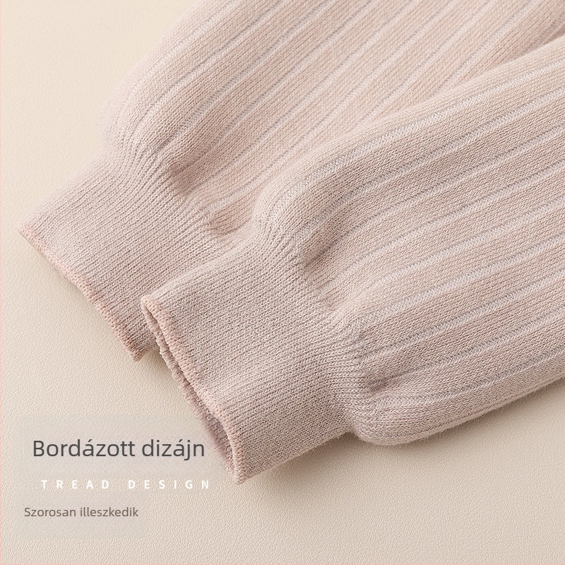 Lányoknak készült vastag téli pamut leggings fleece belső béléses, 3–8 éveseknek