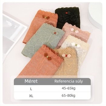 Női magas derekú hasformáló alsó, csipessel, 100% pamut, nagy rugalmasság, sexy és aranyos, új modell