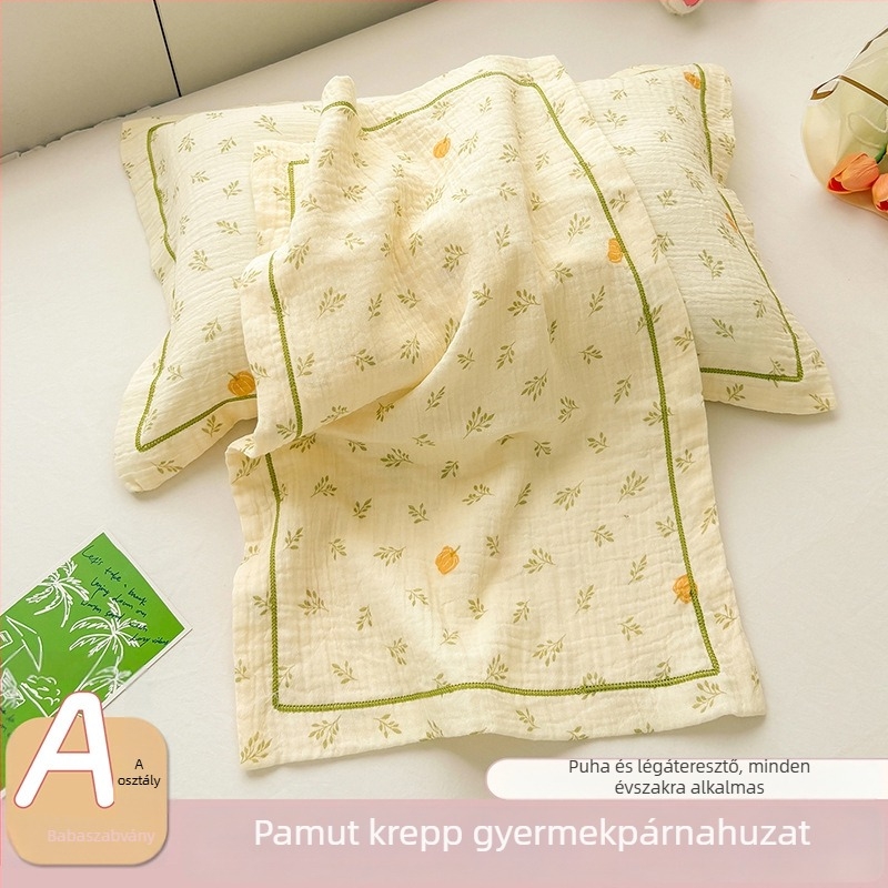 Gyerekeknek szóló párnahuzat 100% pamutból, dupla rétegű fonal, rajzfilm mintával, 30×50 cm.