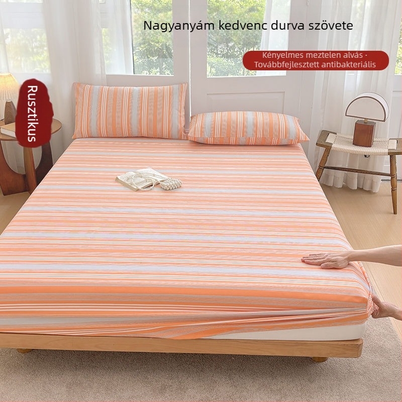 2025 új modell nyers pamut durva szövésű gumis lepedő sorozat