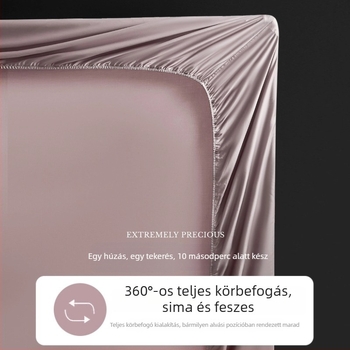 Hosszú szálú pamut feszítő lepedő matracvédő, csúszásmentes, 3-darabos készlet, egyszínű, twill szövés, reaktív festés