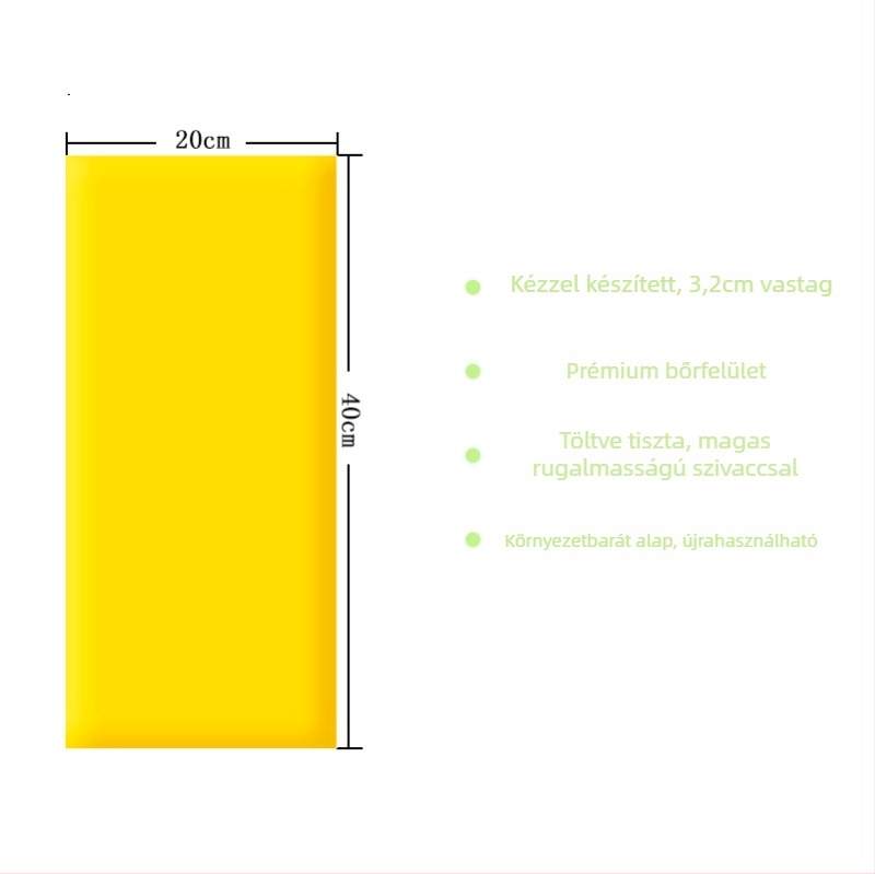 Gyermekek védő puha falipárna öntapadós tatami hátfalhoz — PVC anyag, rajzfilmszerű stílus, egyszínű minta, testreszabható, alkalmas nappalira, hálószobára, külső terekre és éttermekbe